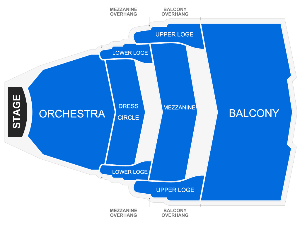 Venue seating chart for Sarah Millican for reference only