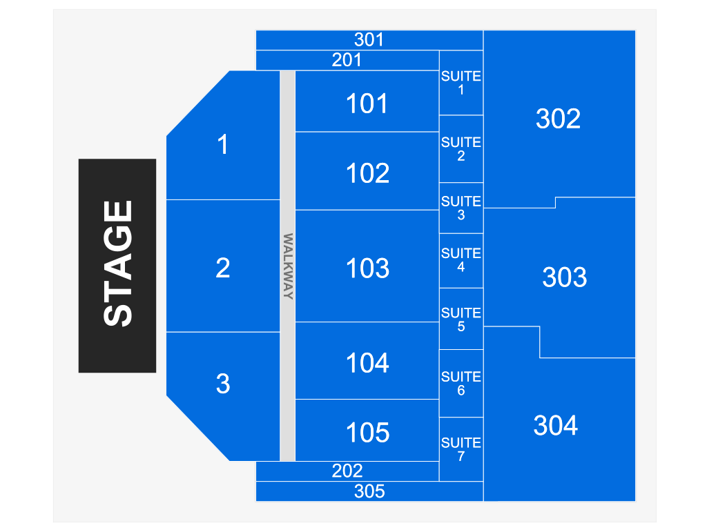 Venue seating chart for BIBI for reference only